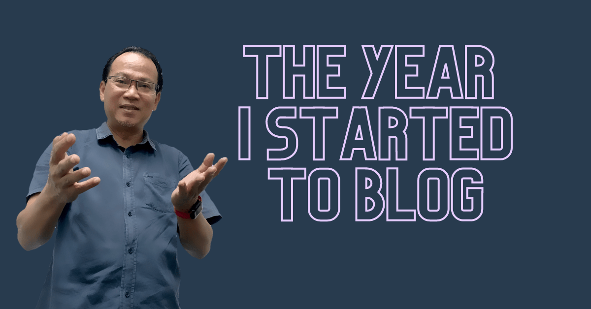 The Year I Started To&nbsp;Blog