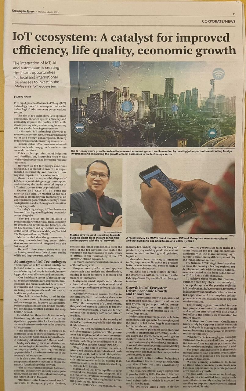 IoT Ecosystem – The Malaysian&nbsp;Reserve